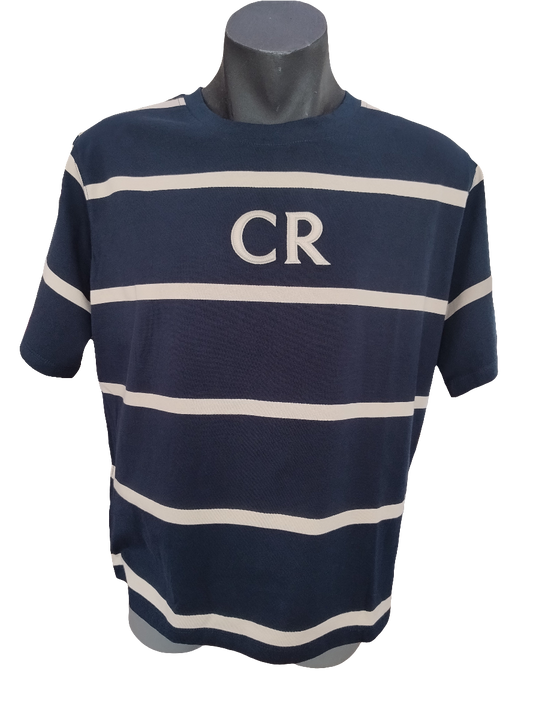 Country Road CR Logo T-Shirt - Navy Stripe