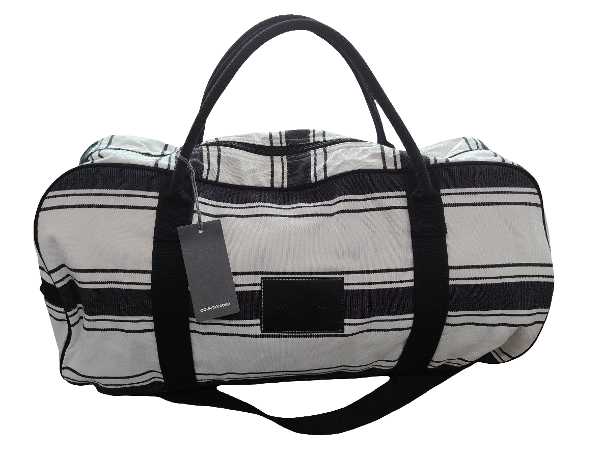 Country Road Classic Logo Tote Bag - Black Stripe