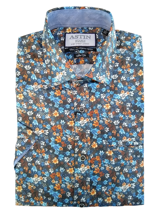 Astin Smith Small Floral Short Sleeve Shirt