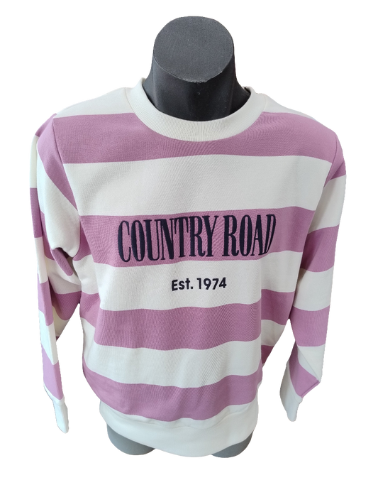 Country Road Verified Australian Cotton Stripe Heritage Sweat Musk