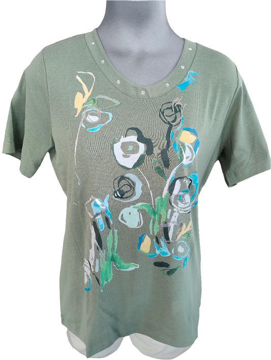 Bagoraz Kaki Short Sleeve Top