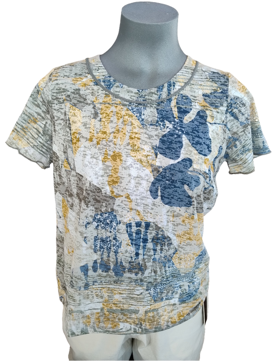 Kalisson Kaki Ocre Short Sleeve Top