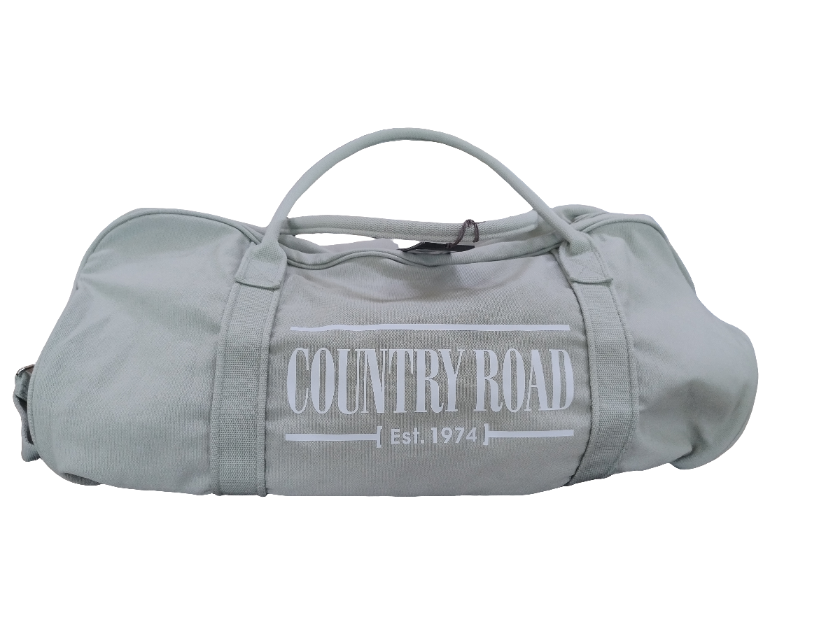 Country Road Heritage Zip Canvas Tote Bag Pistachio