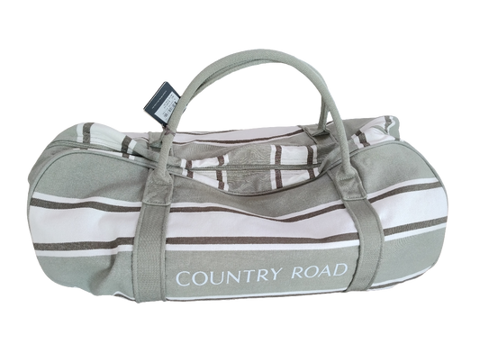 Country Road Harry Stripe Tote Bag Pistachio