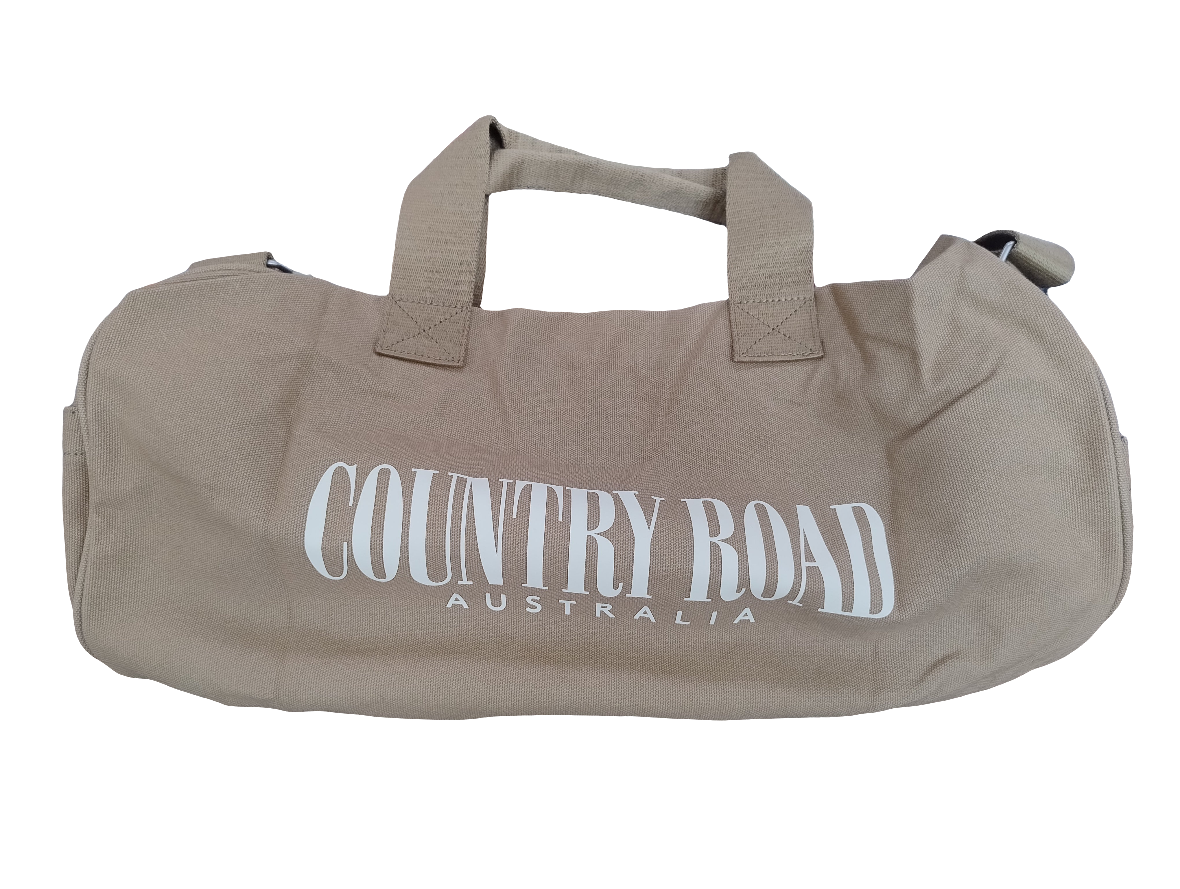 Country Road Organically Grown Cotton Heritage Duffle Bag - Dark Stone