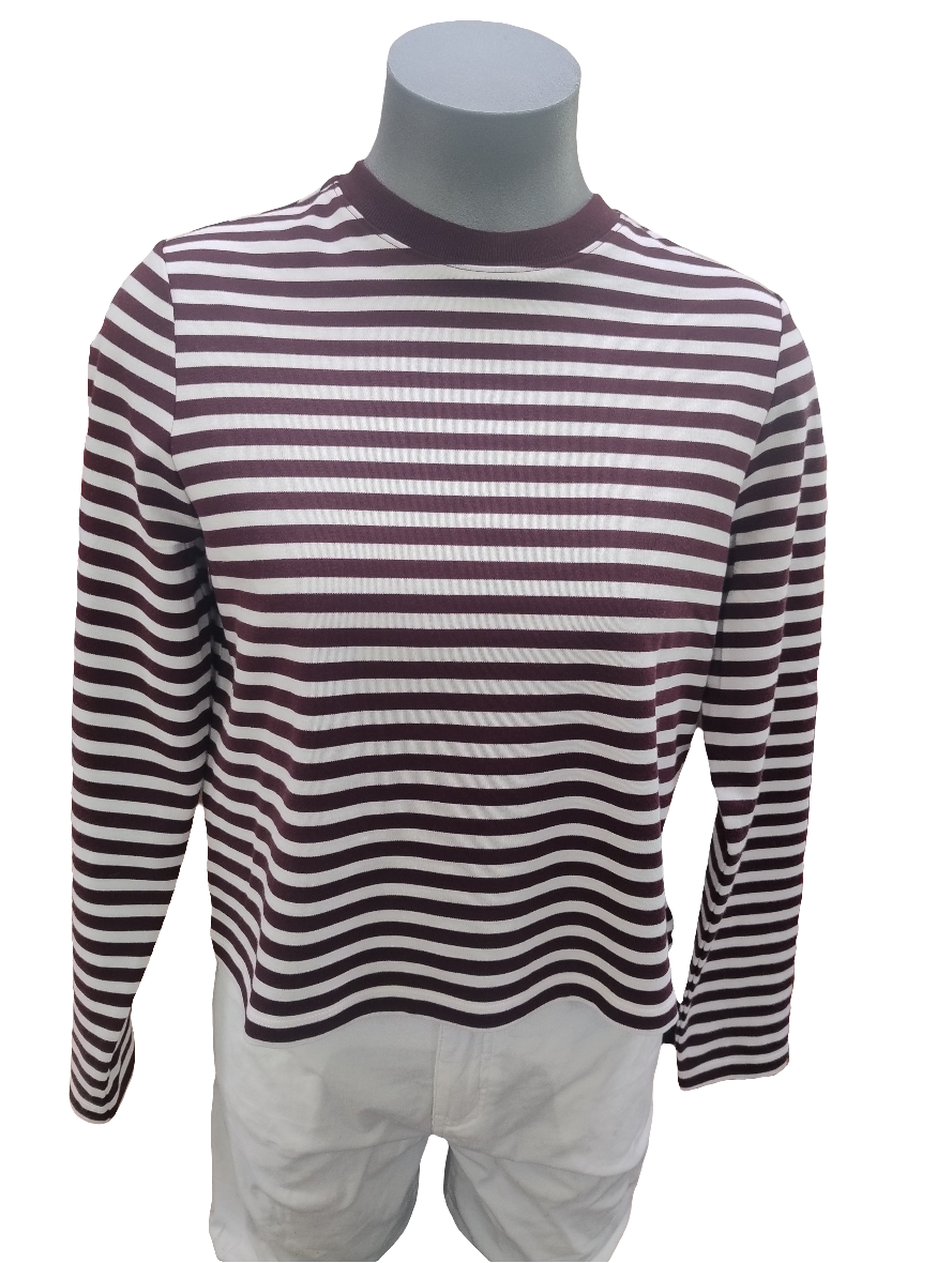 Country Road Long Sleeve Slim fit T-Shirt Bordeaux