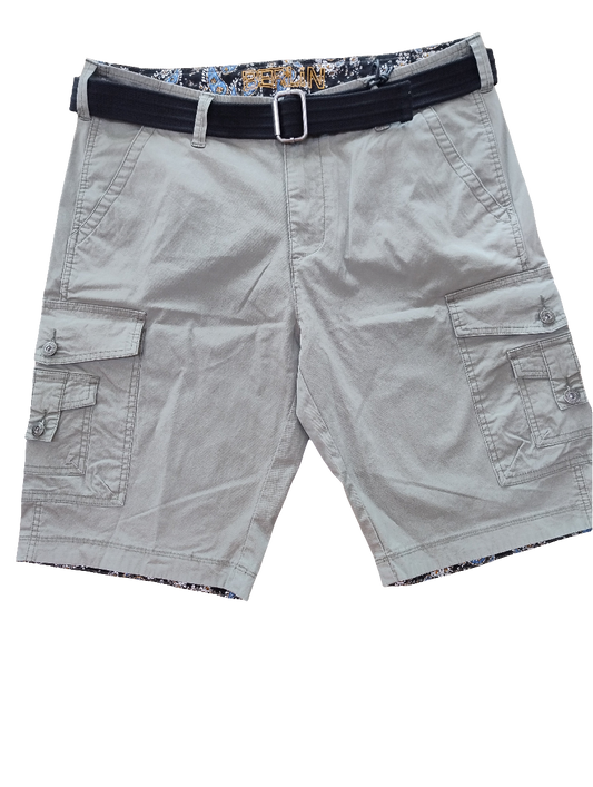 Berlin Dobby Khaki Cargo Short