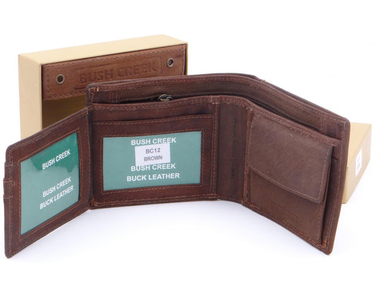 Second Nature Mens BC12 Leather Wallet