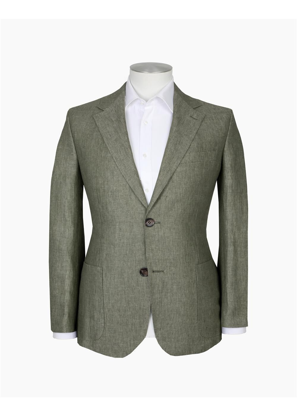Rembrandt Malta Sage Green Linen Blazer