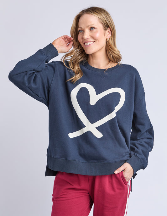 Elm Elin Crew - Navy