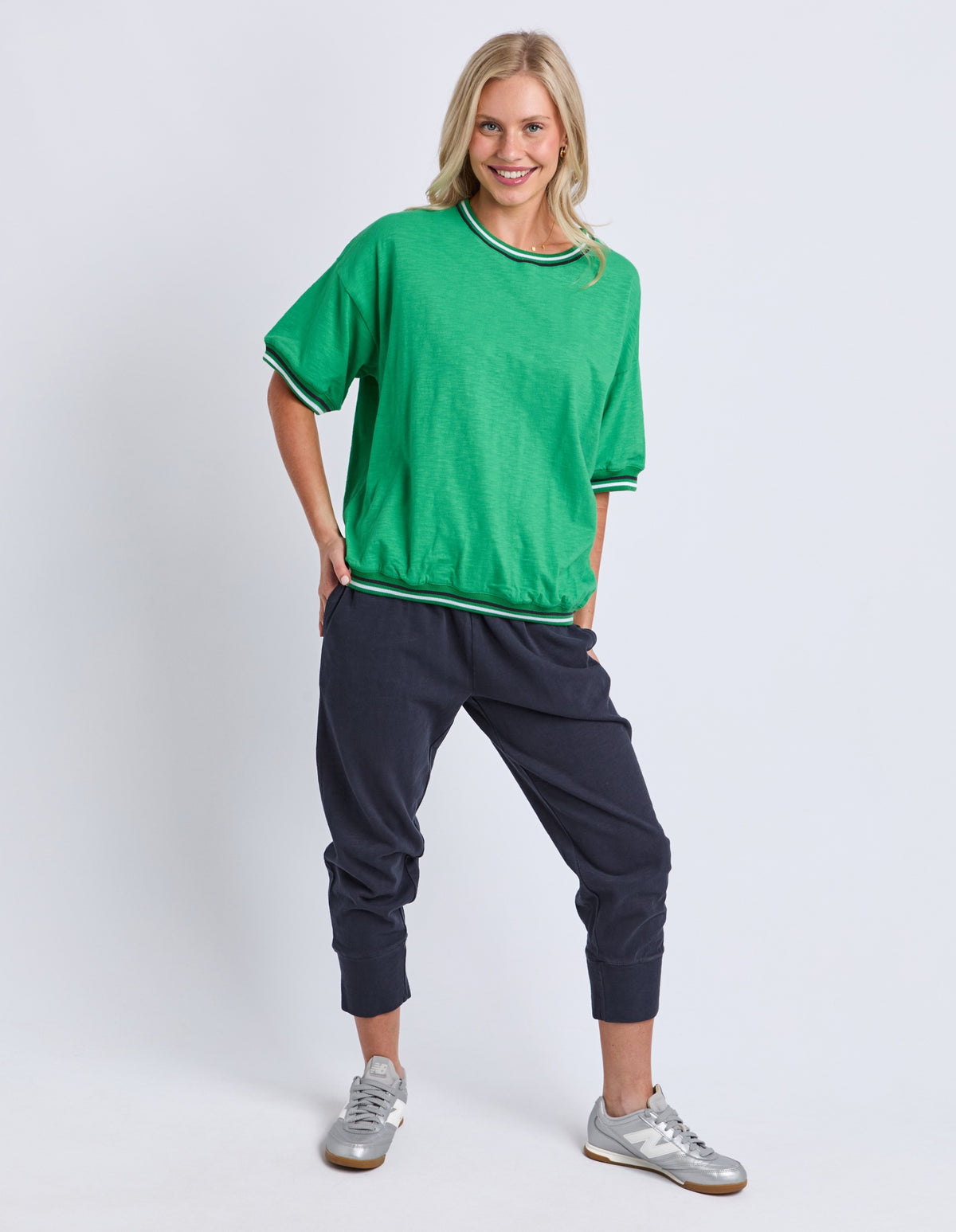 Elm Faye Short Sleeve Sweat - Greenbriar