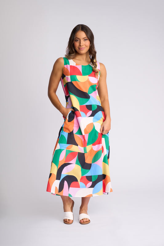 Knewe Sky Sleeveless Dress with Pockets - Cinta