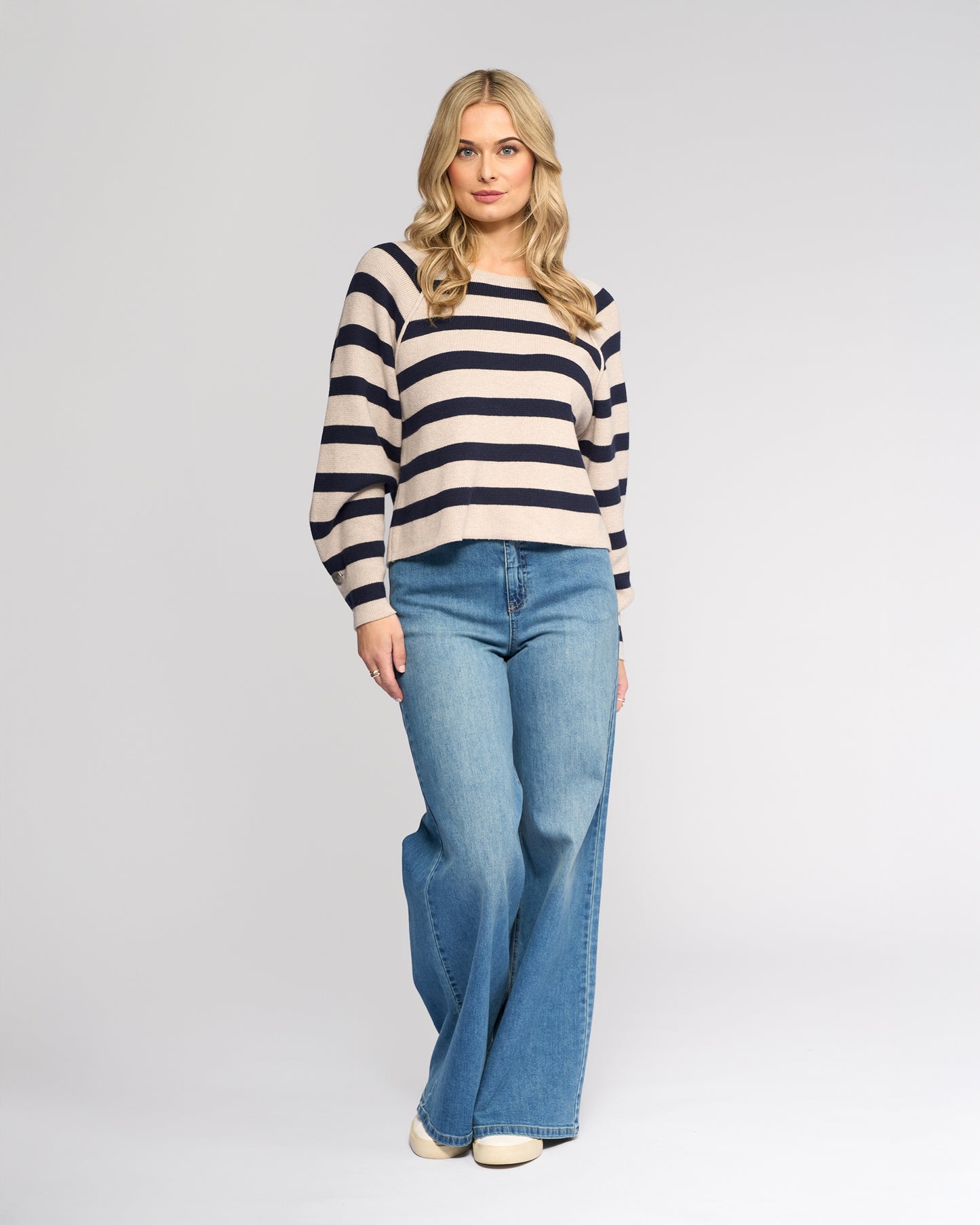 Knewe Juno Sweater - Oat/Ink