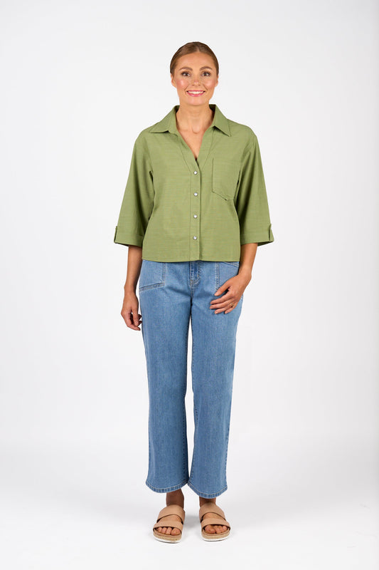 Knewe Knight Short Sleeve Shirt - Sage