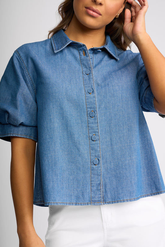 Knewe Titan Shirt - Washed Blue