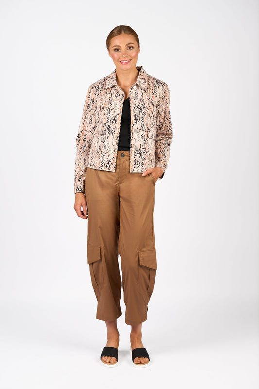 Knewe Jagger DJ Denim Jacket - Bengal Print