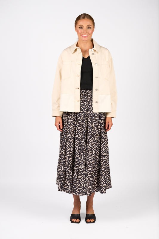 Knewe State DJ Jacket - Natural Denim