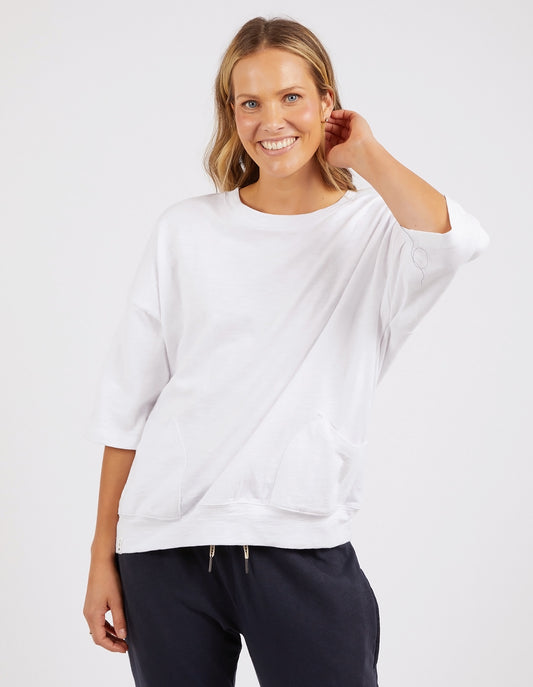 Elm Mazie Sweat - White