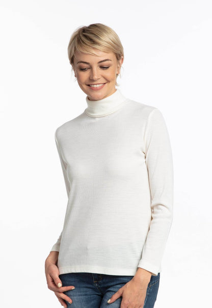 Bay Road Merino Polo Neck Top