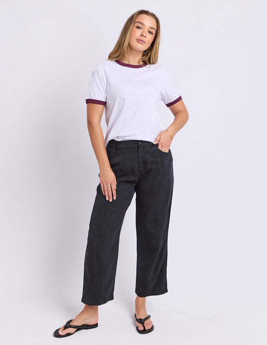 Foxwood Polaroid Ringer Tee - White