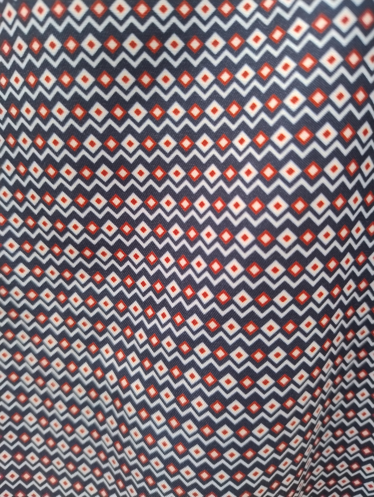 Portobello Road Ironcheater Navy/Red Diamonds Short Sleeve Shirt