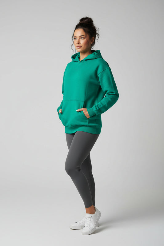 Country Road Pull Over Hoodie - Emerald