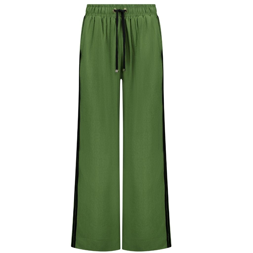 Moke Indiana Wide Leg Track Pants - Dilll