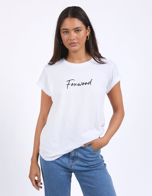Foxwood Signature Tee -White