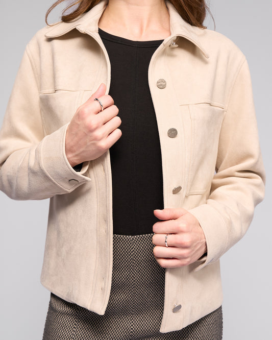 Vassalli Guest Button Up Jacket with Collar-Bone