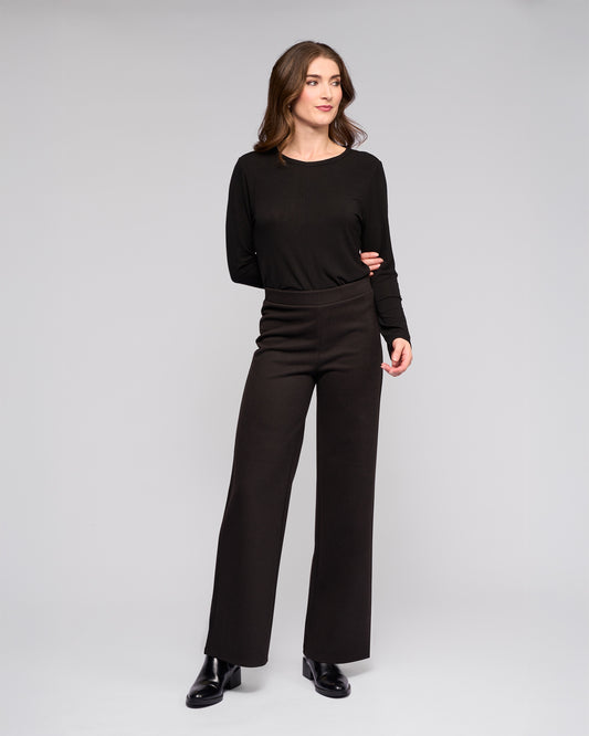Vassalli Loft Pull On Wide leg Pant - Metro