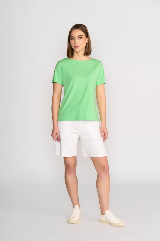 Vassalli Boat Neck Top Clover
