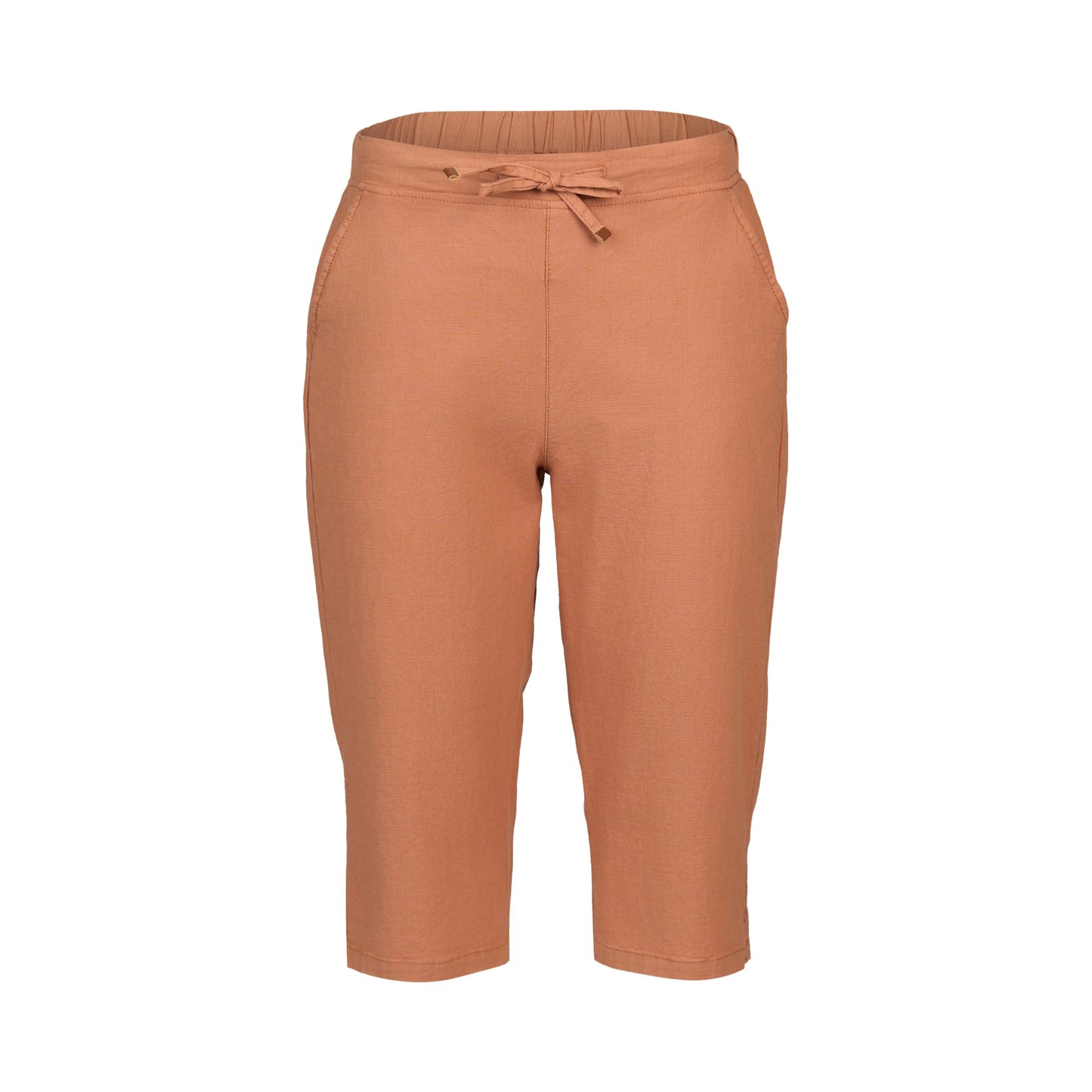 Vassalli Below Knee Slim Leg Elastic Waist Pant Spice