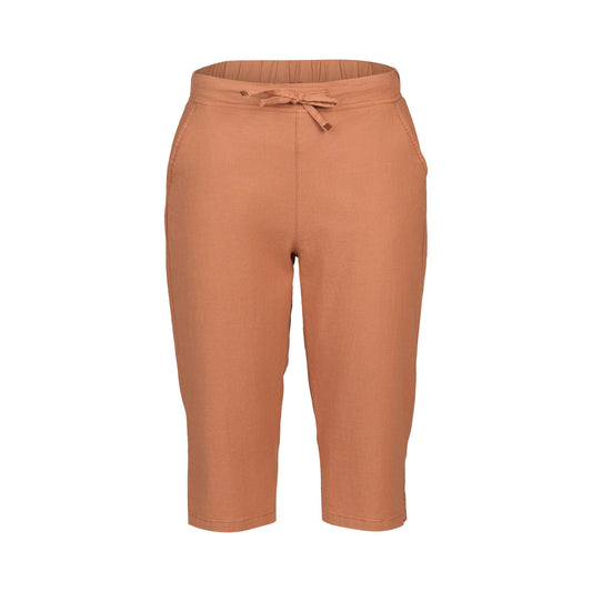 Vassalli Below Knee Slim Leg Elastic Waist Pant Spice