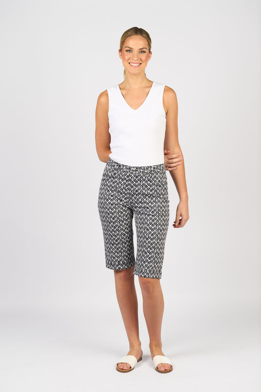 Vassalli Printed Lightweight Straight Leg Short Fan