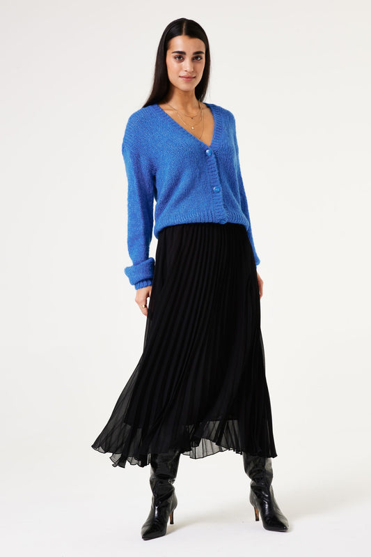 Garcia Pleated Skirt-Black