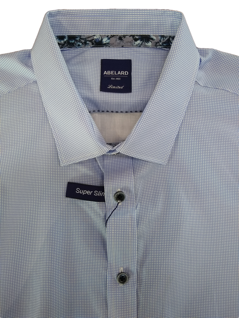 Abelard Micro Dot Print Long Sleeve Shirt