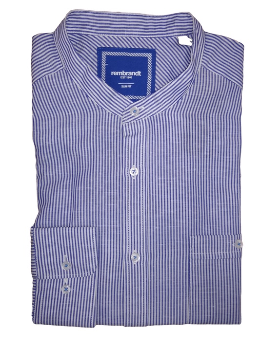 Rembrandt Luca Blue Stripe Long Sleeve Shirt