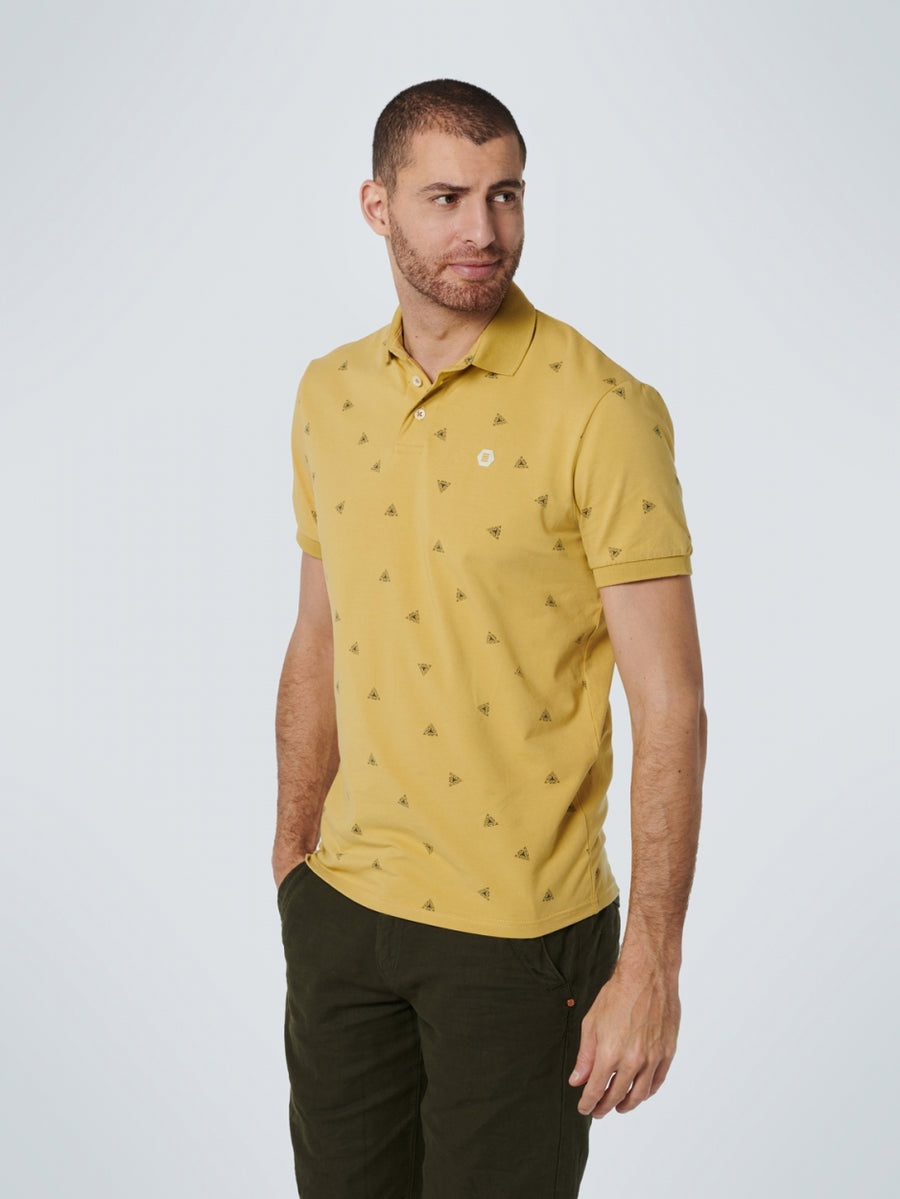 No Excess All Over Printed Stretch Polo - 15370319