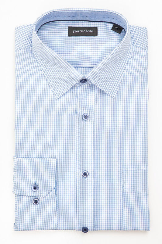 Pierre Cardin Micro Check LS Business Shirt