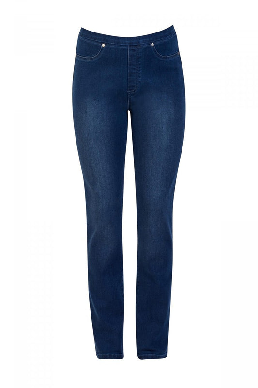 Vassalli Slim Leg Pull On in Denim - 234D