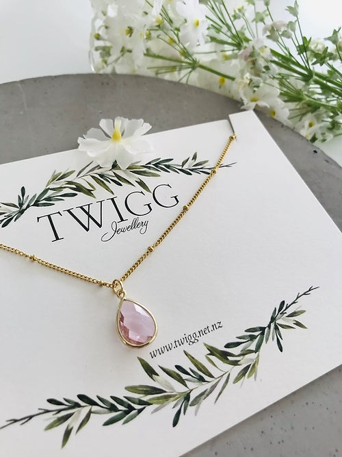 TWIGG Jewellery Blush Markle Audrey necklace