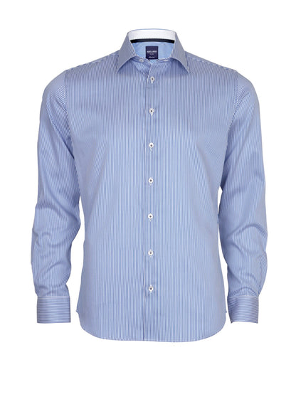 Aberlard 3 Mil Twill Stripe Long Sleeve Shirt