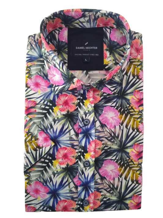 Daniel Hechter Hibiscus Short Sleeve Shirt