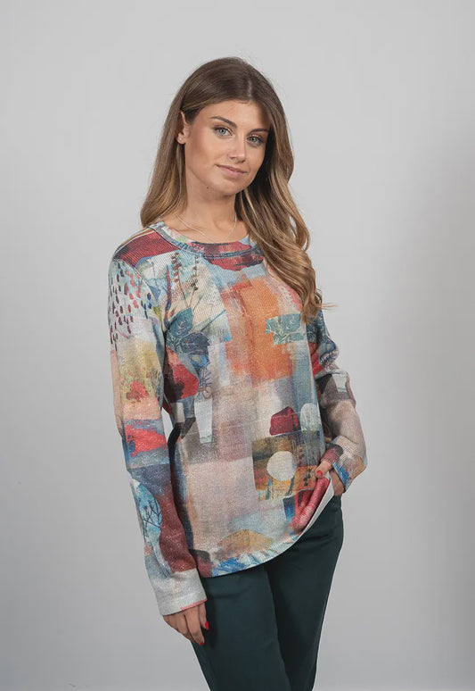 Kalisson Long Sleeve Round Neck Ladies Top