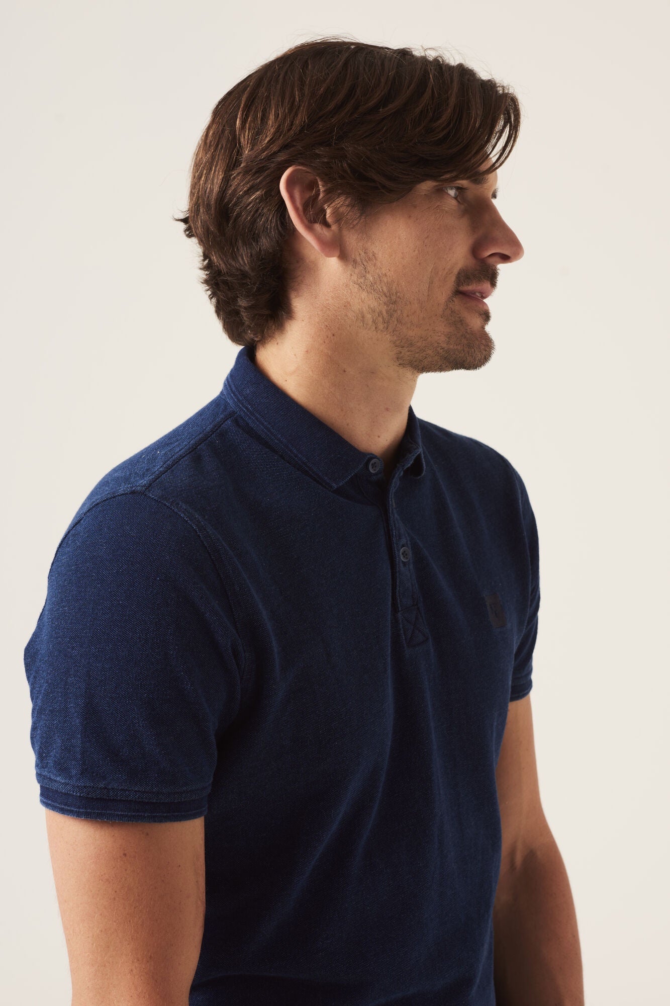 Garcia Short Sleeve Polo Shirt - Indigo