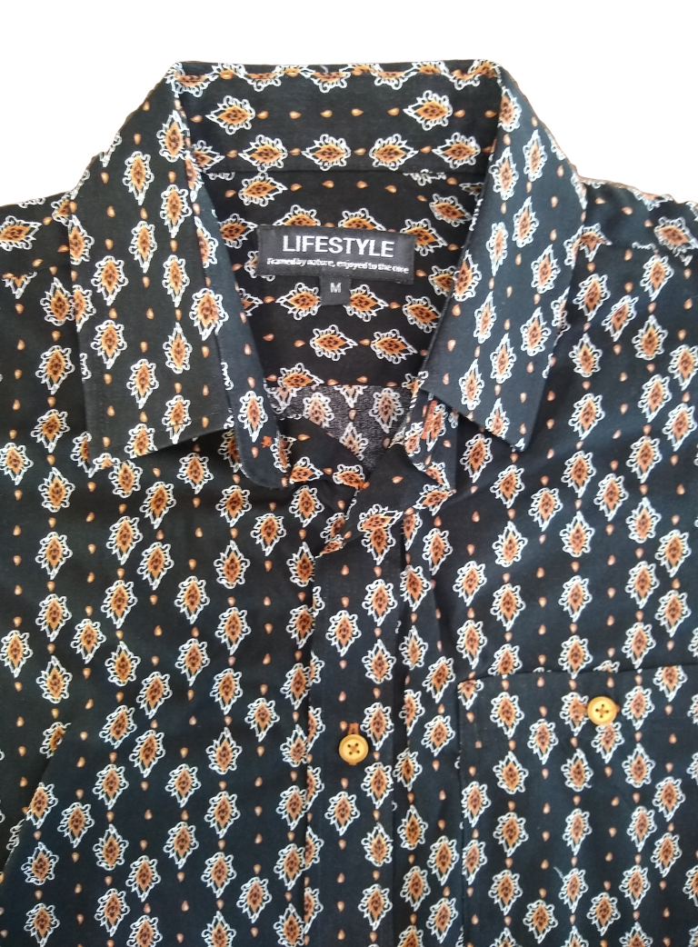 Lichfield Getaway Micro Short Sleeve Shirt Geometric Print