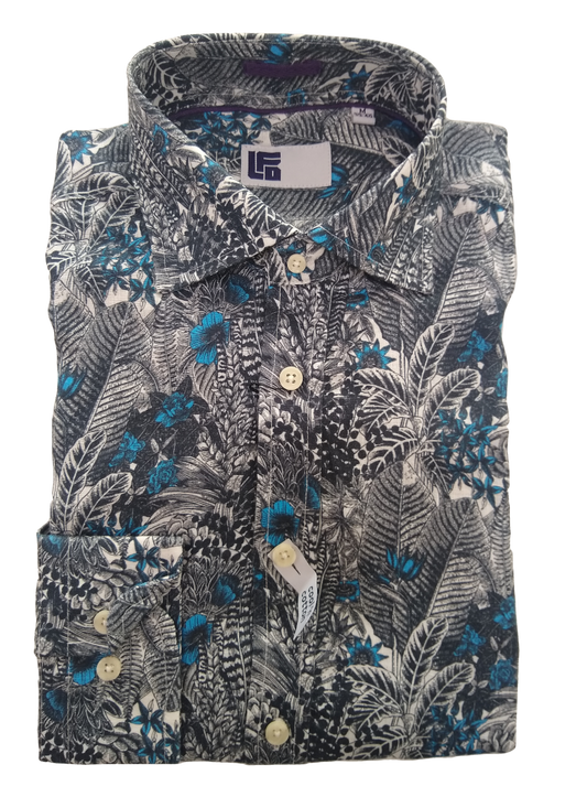 LFD Tropical Forest Long Sleeve Linen Shirt