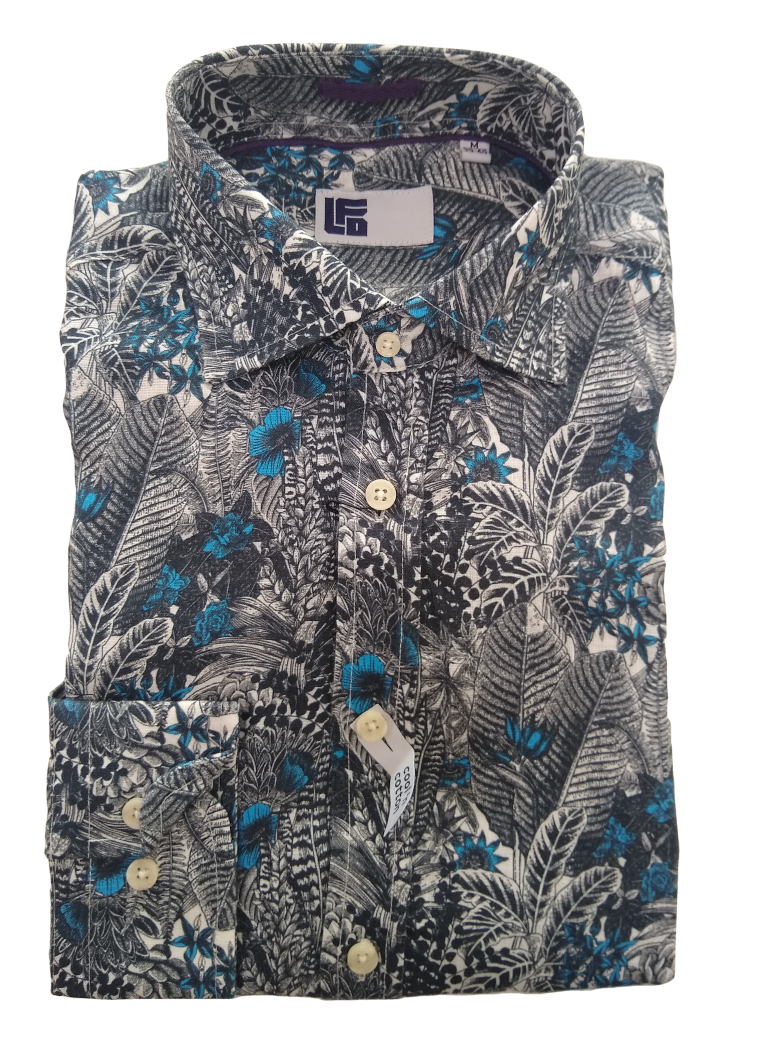 LFD Tropical Forest Long Sleeve Linen Shirt