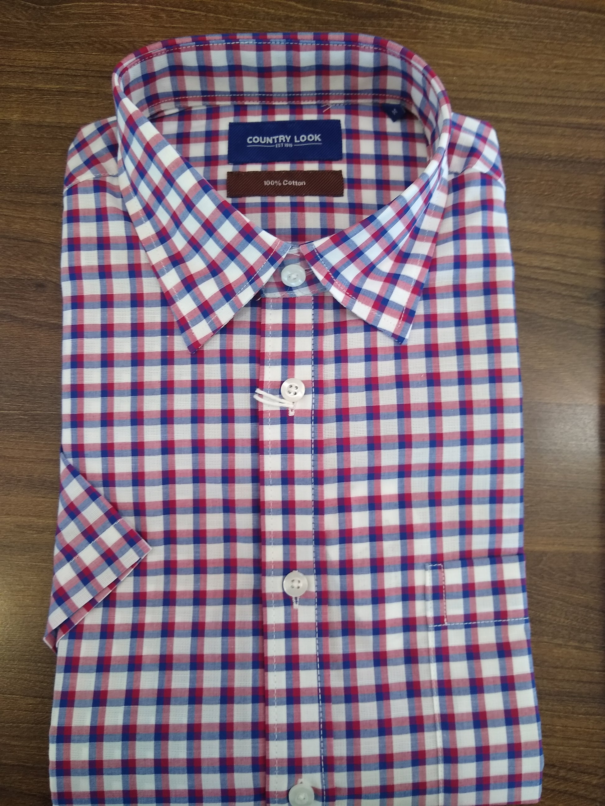 Country Look Lucas Check Short Sleeve Shirt - FYM149