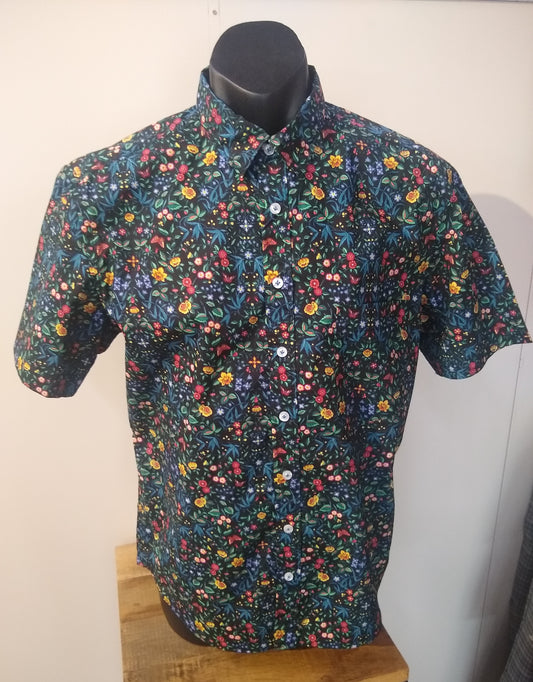 Abelard Bright Gummy Bud Print Shirt